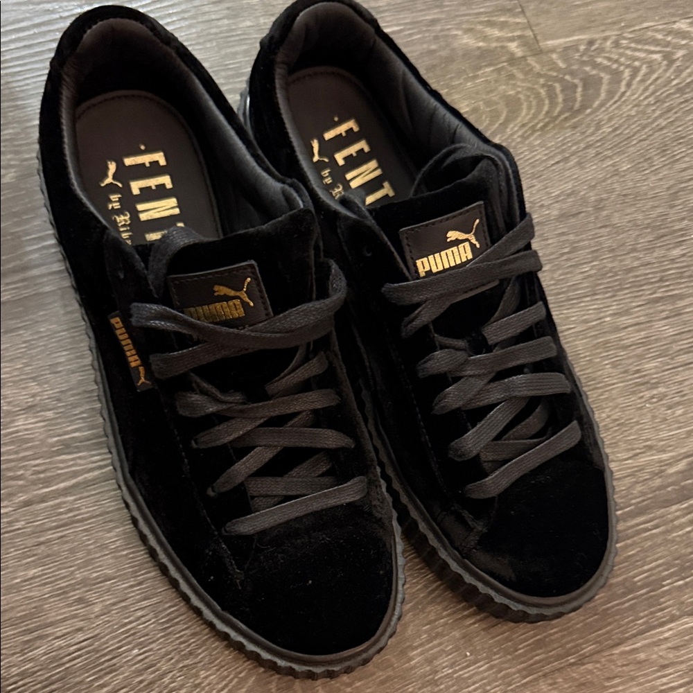 Puma Fenty Black Velvet Sneakers - Picture 2 of 5